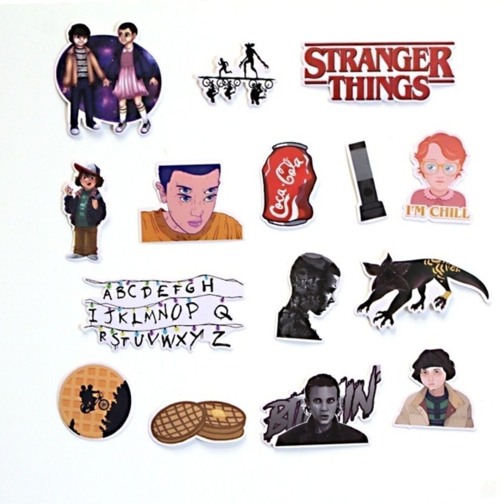 25 Stranger Things Stickers no duplicates, decal, laptop, water bottle, helmet - Picture 3 of 8